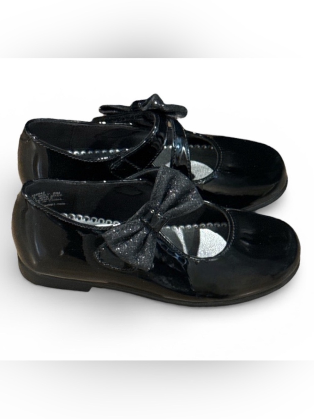 Authentic Rachel Shoes little girl patent bow Mary Jane dress shoes sz 13